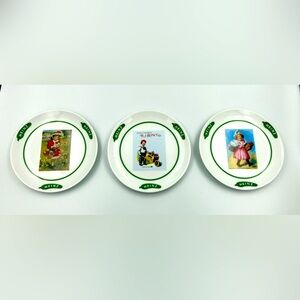 3 Set Heinz Collector Plates Children Condiment Pickles